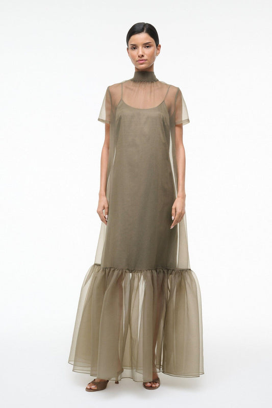 Calluna Dress Thyme | STAUD Value