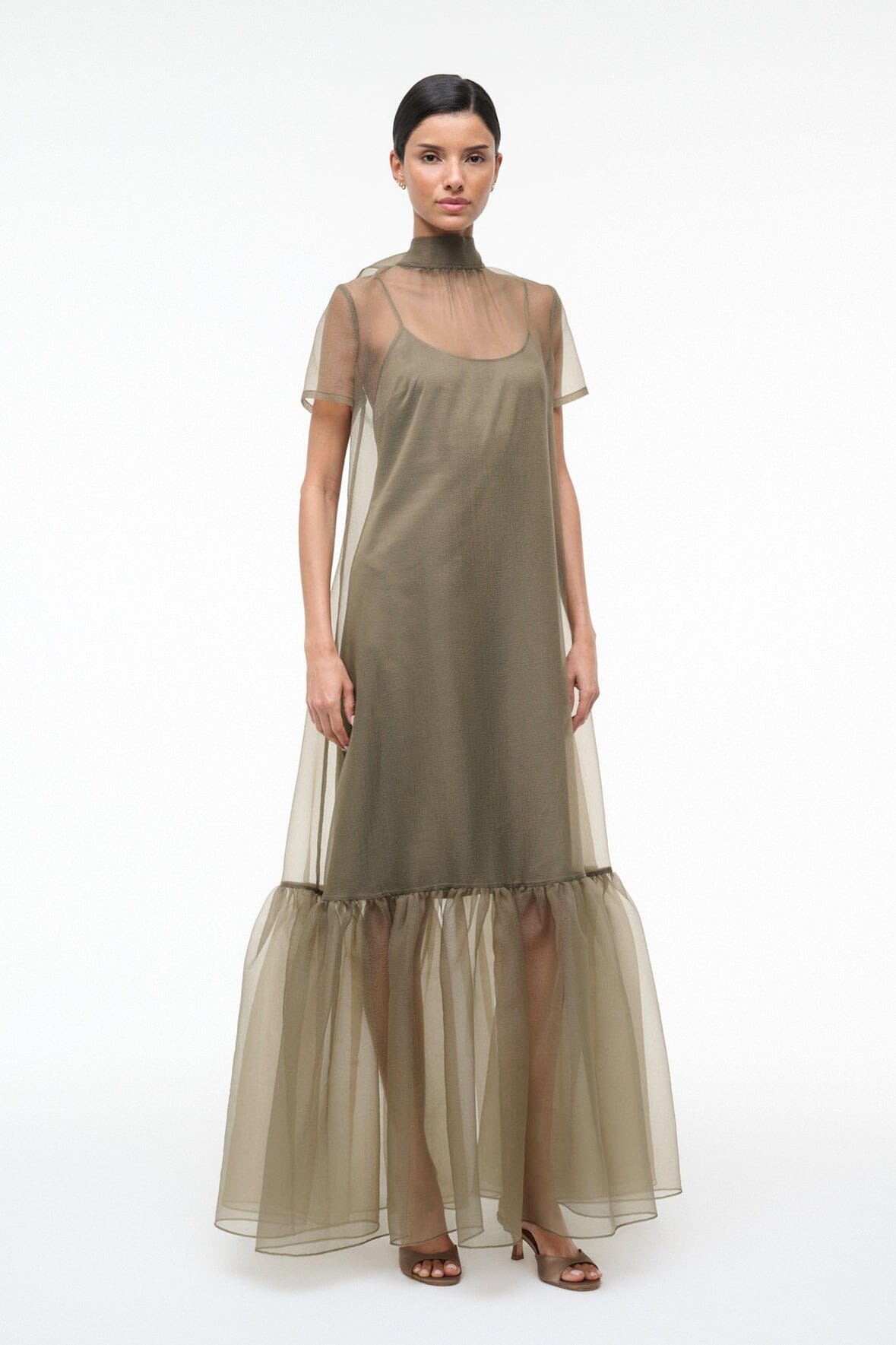 Calluna Dress Thyme | STAUD Value