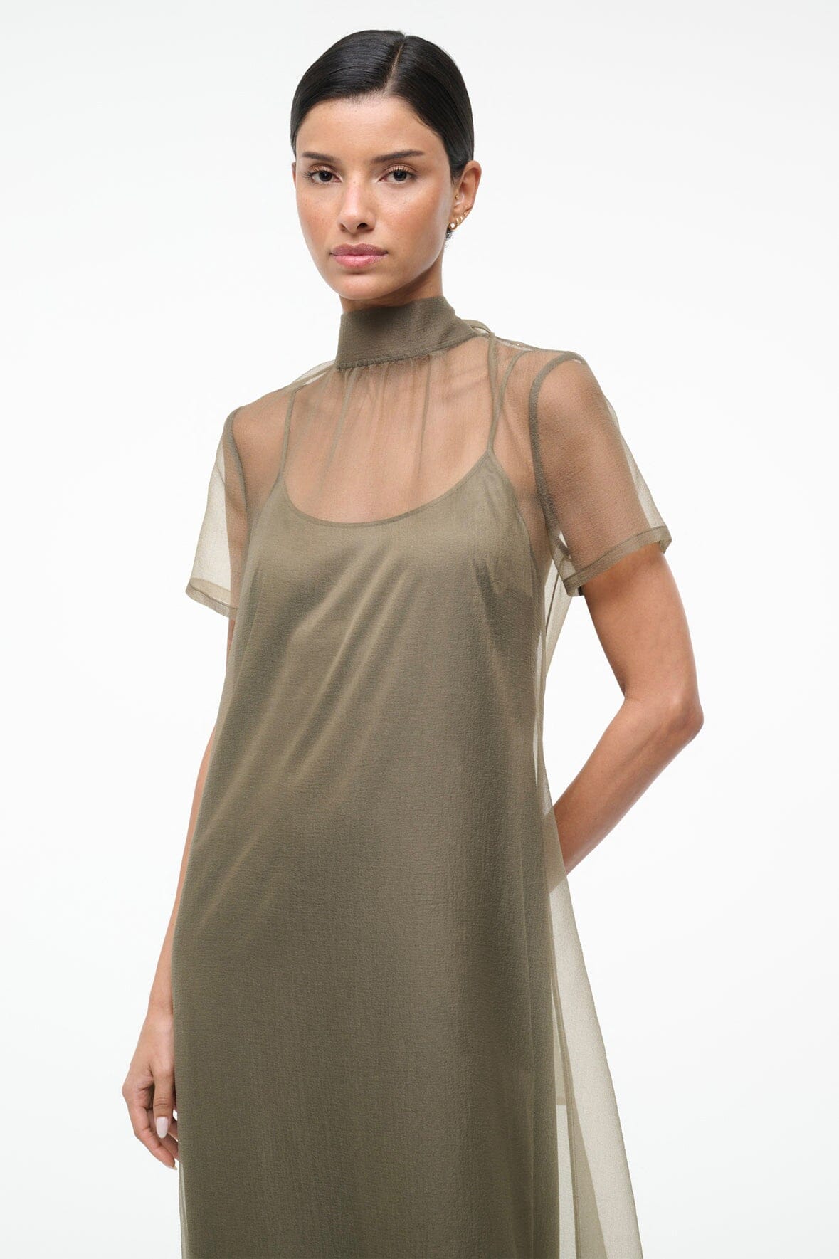 Calluna Dress Thyme | STAUD Value
