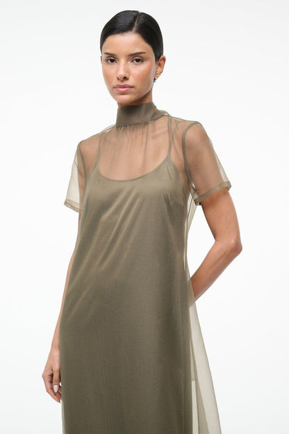 Calluna Dress Thyme | STAUD Value