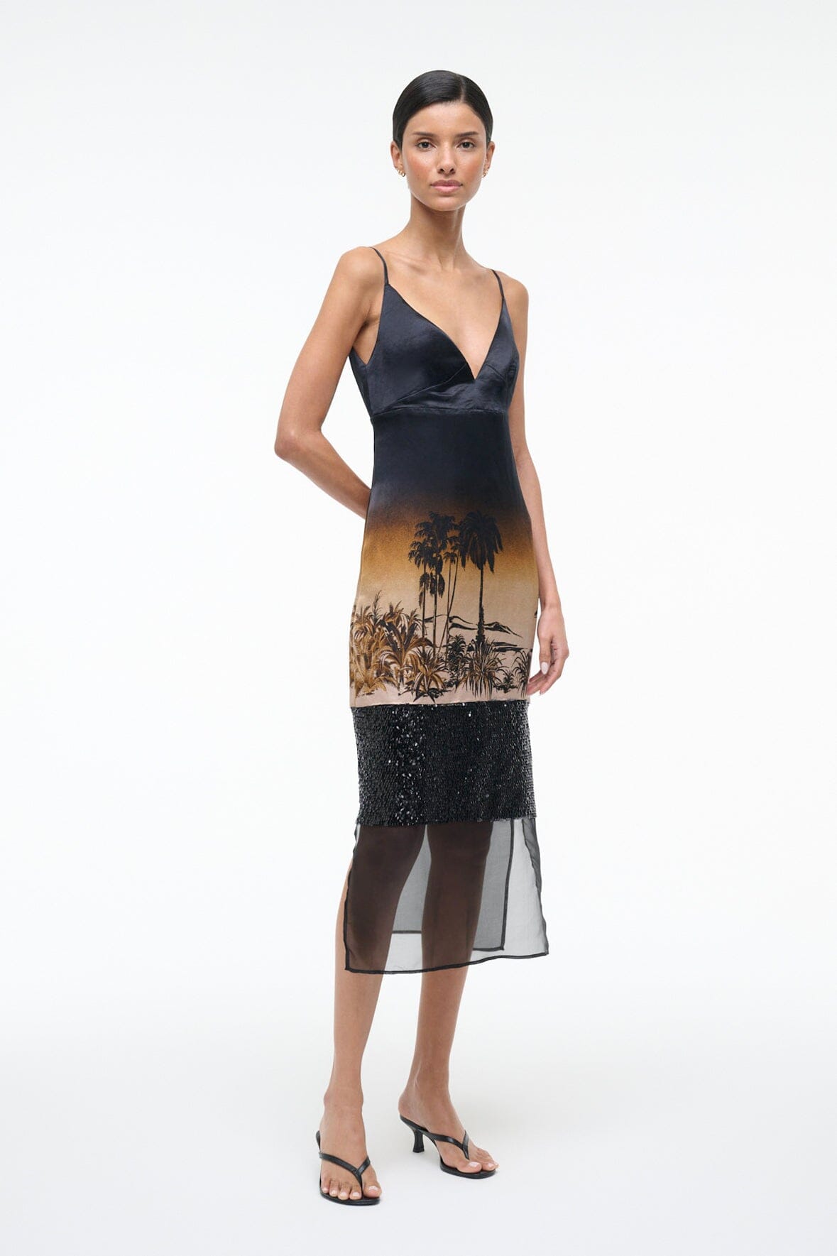 Nalu Dress California Nights | STAUD Hot Sale