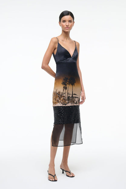 Nalu Dress California Nights | STAUD Hot Sale