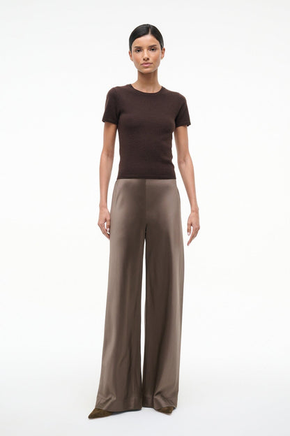 Stroll Silk Pant Truffle | STAUD Recommended
