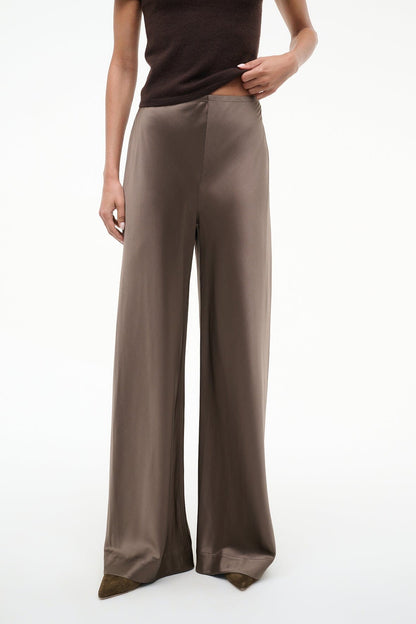 Stroll Silk Pant Truffle | STAUD Recommended