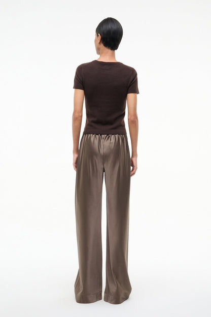 Stroll Silk Pant Truffle | STAUD Recommended