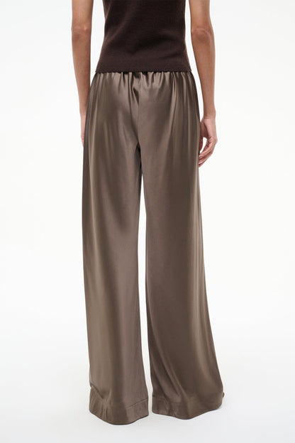 Stroll Silk Pant Truffle | STAUD Recommended
