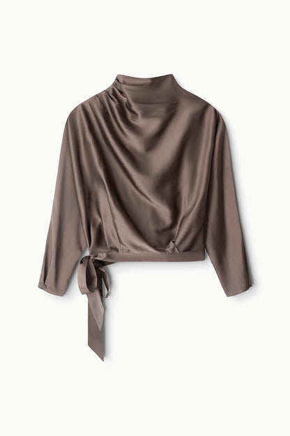 Phoebe Silk Top Truffle | STAUD Hot Sale