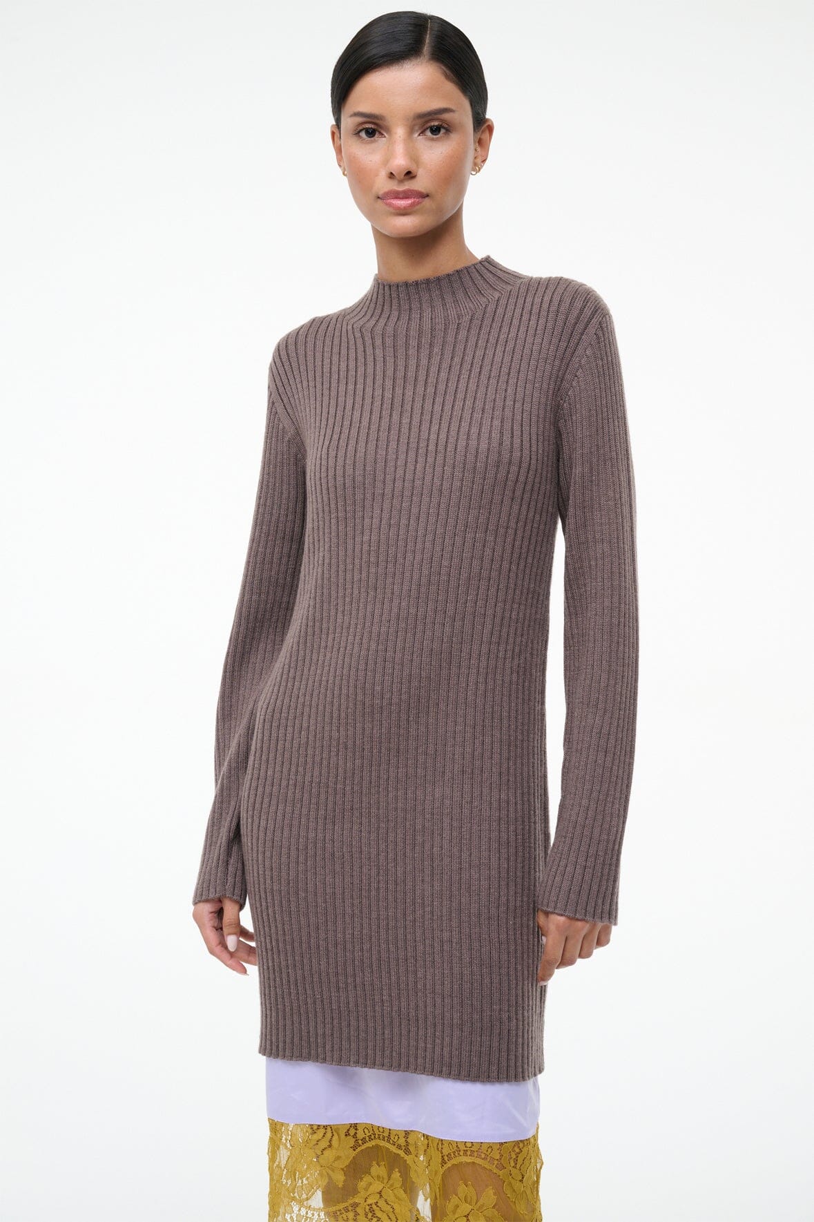 Willow Sweater Dress Truffle | STAUD Top Pick