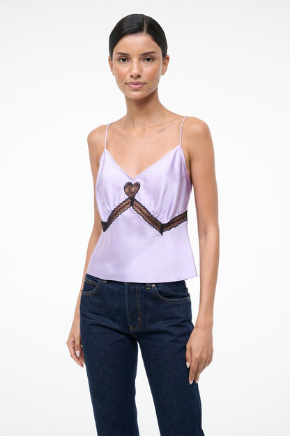 Terra Silk Top Wisteria | STAUD Discount
