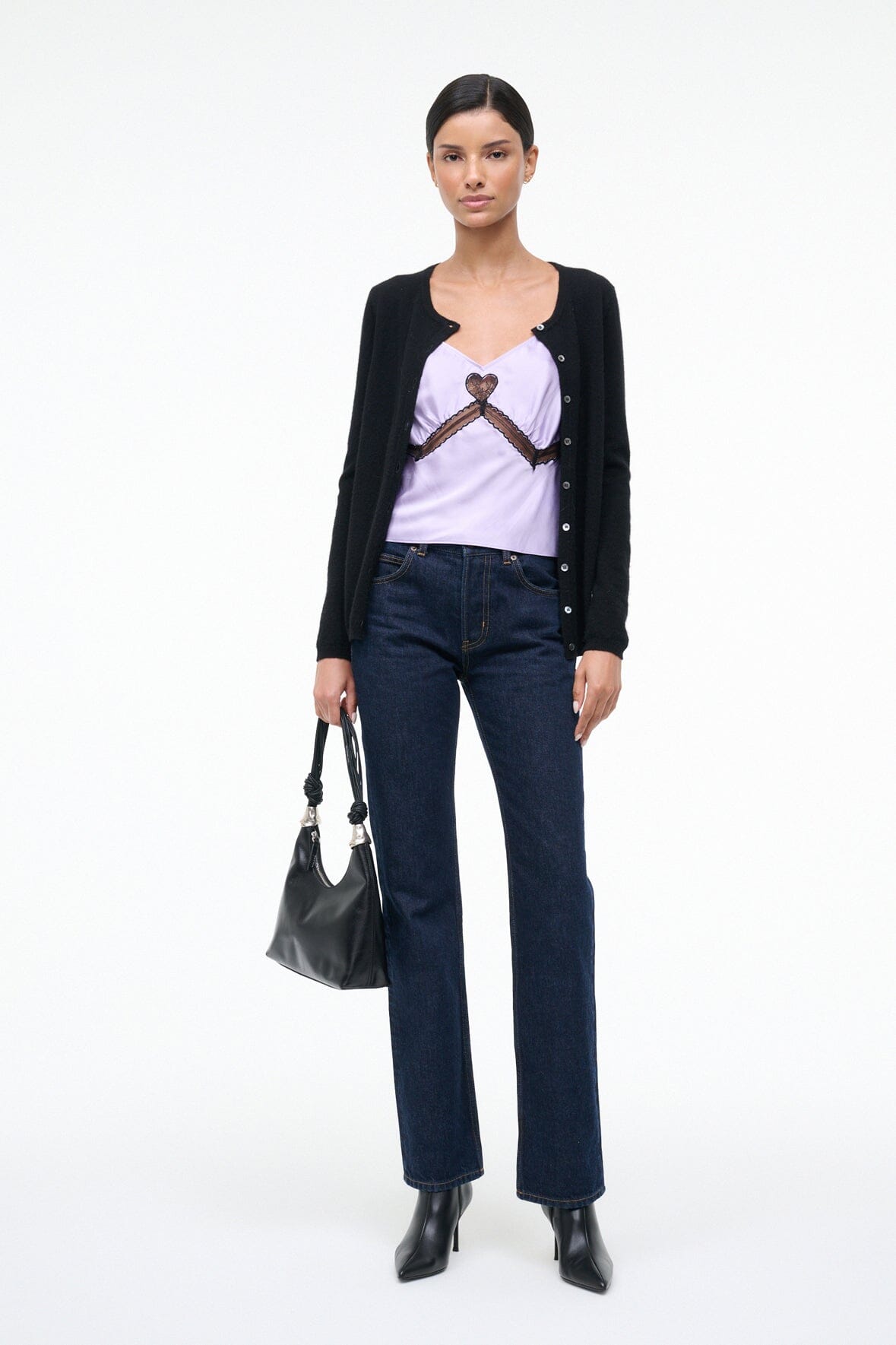 Terra Silk Top Wisteria | STAUD Discount