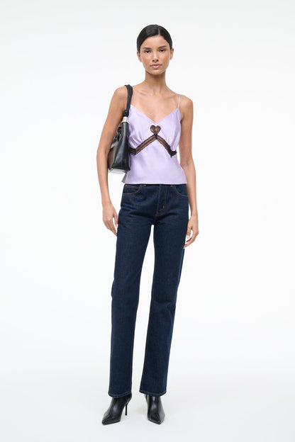 Terra Silk Top Wisteria | STAUD Discount
