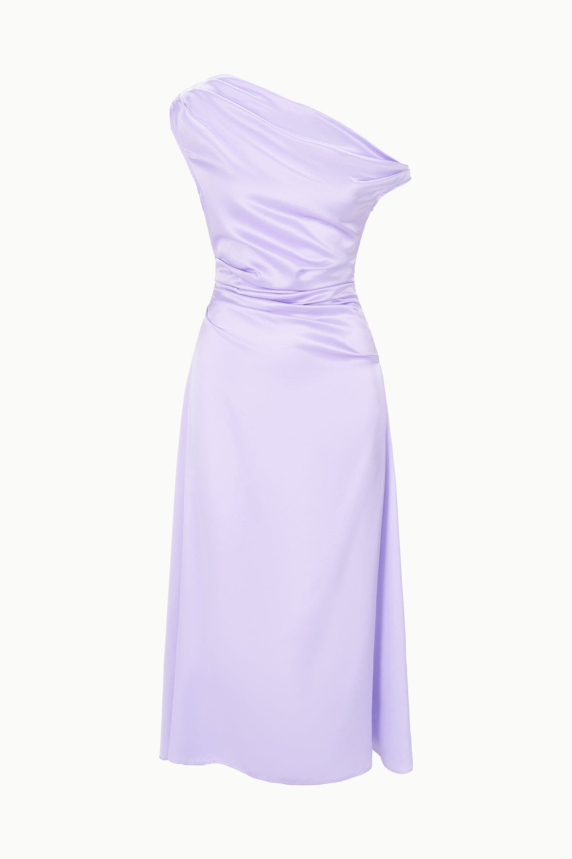 Phare Silk Dress Wisteria | STAUD New
