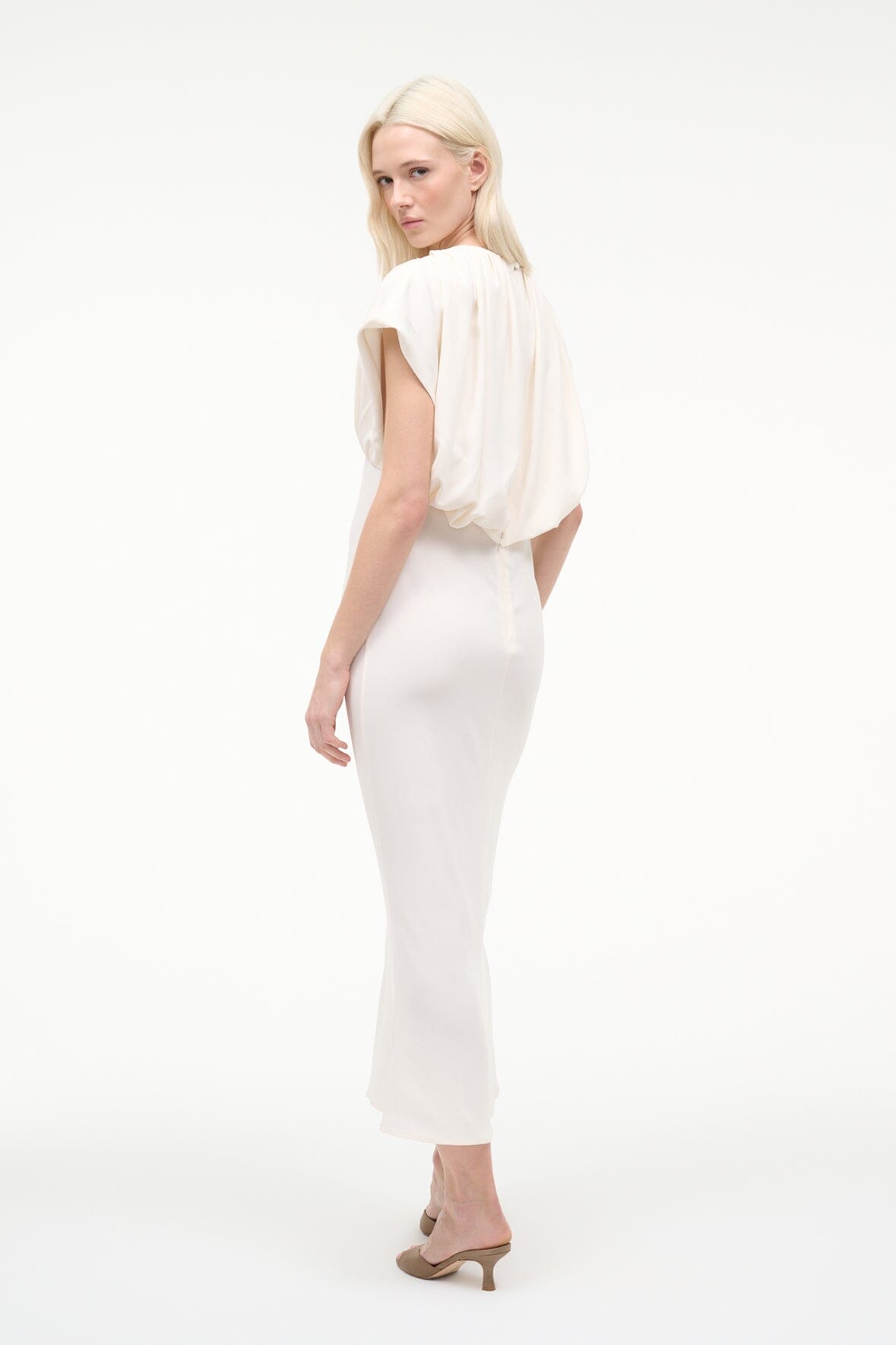 Char Dress Ivory | STAUD New