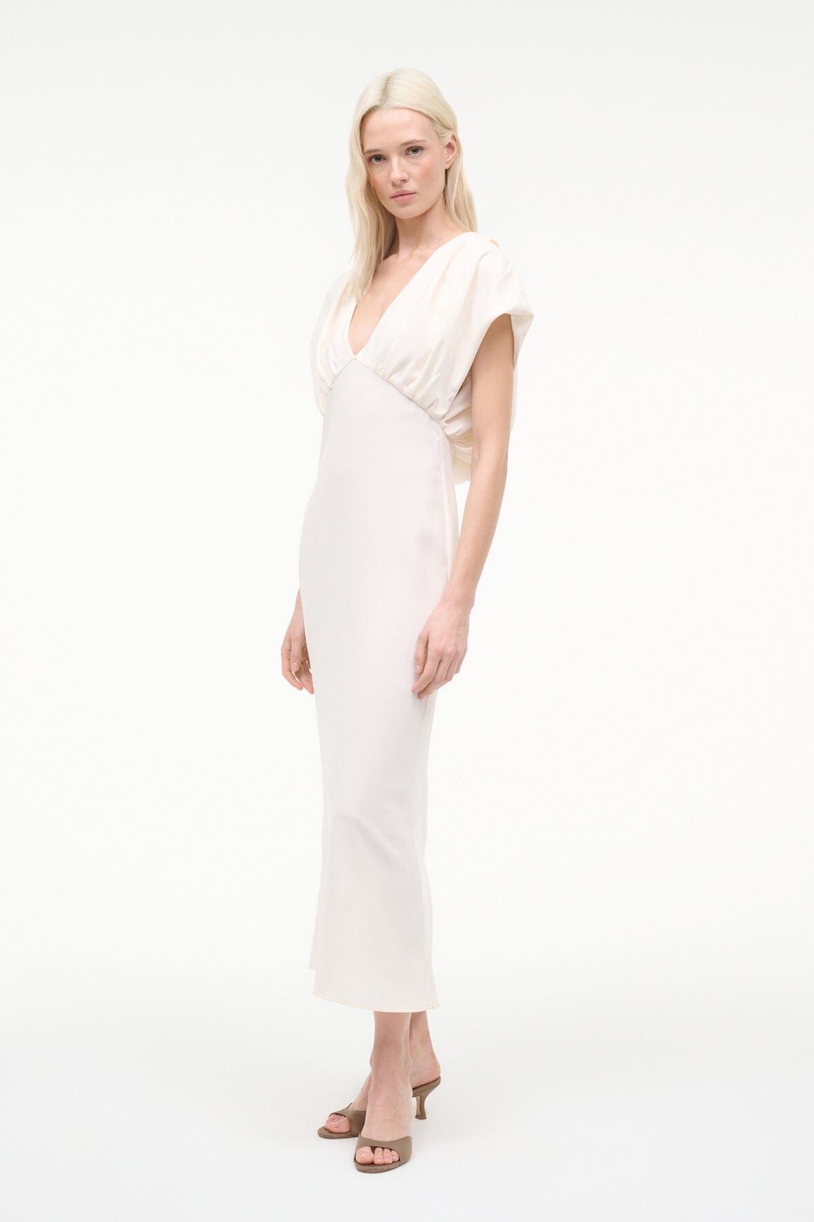 Char Dress Ivory | STAUD New