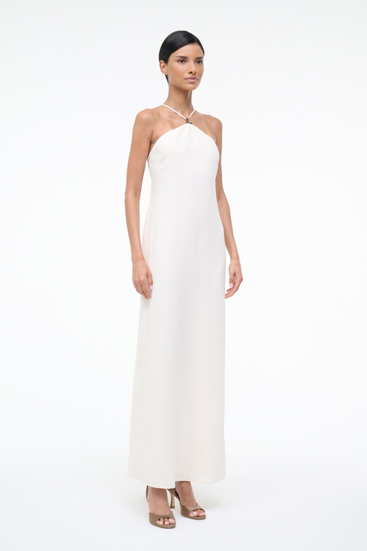 Calla Dress Ivory | STAUD Trending