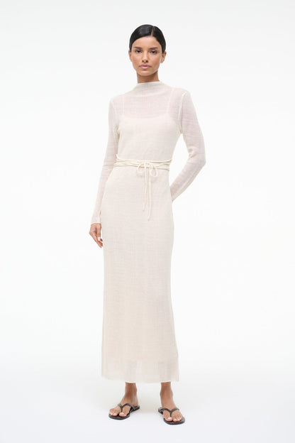 Marianne Dress Ivory | STAUD Exclusive