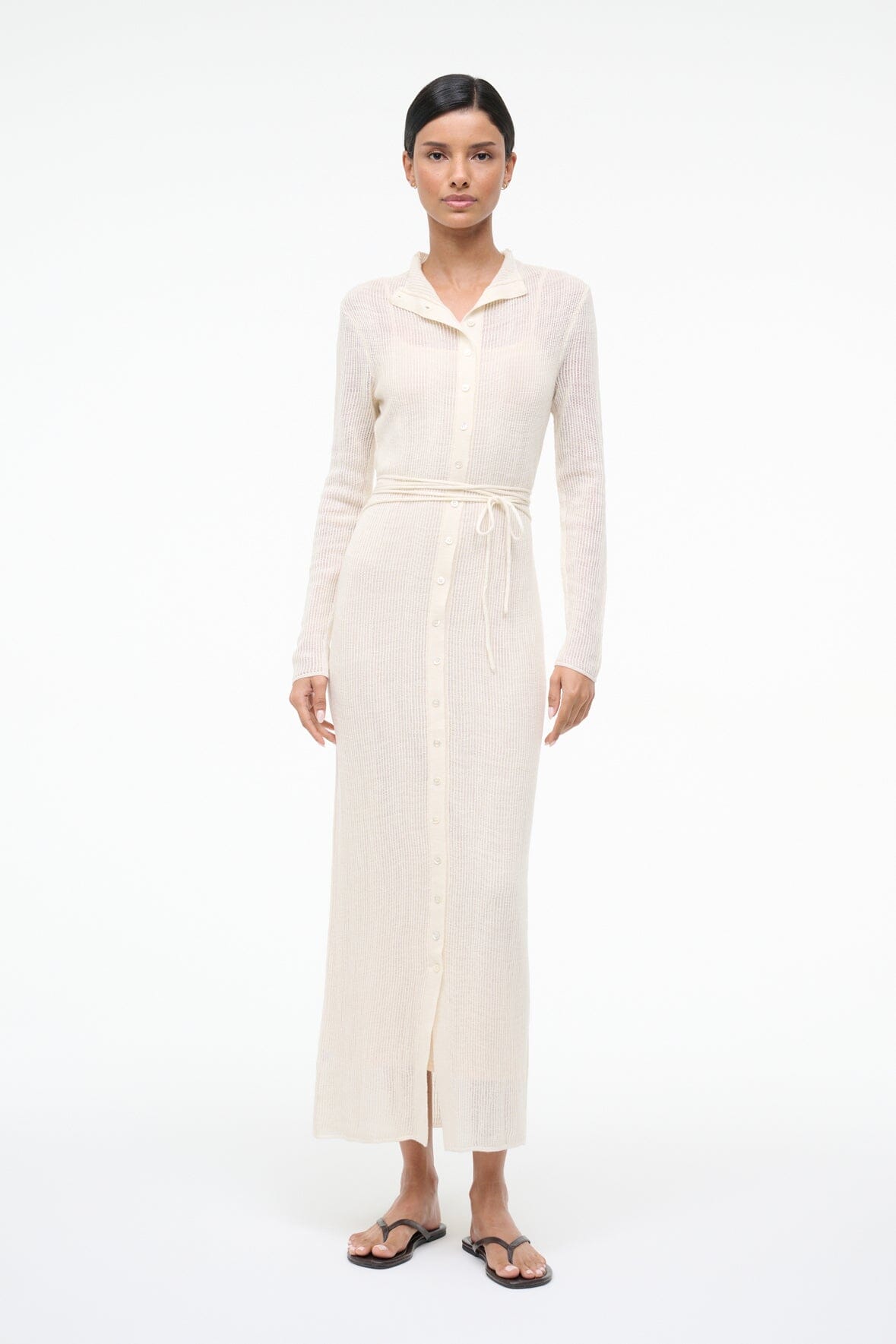 Marianne Dress Ivory | STAUD Exclusive