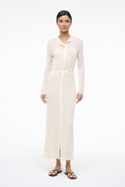 Marianne Dress Ivory | STAUD Exclusive
