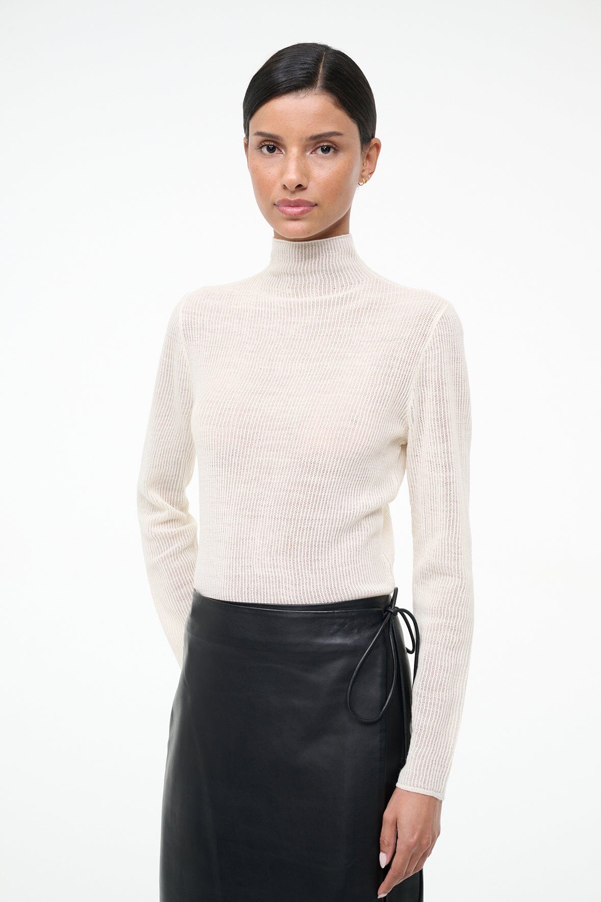 Marianne Sweater Ivory | STAUD Signature