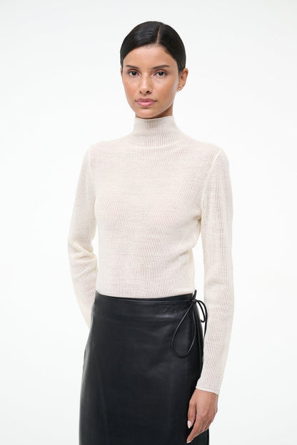 Marianne Sweater Ivory | STAUD Signature