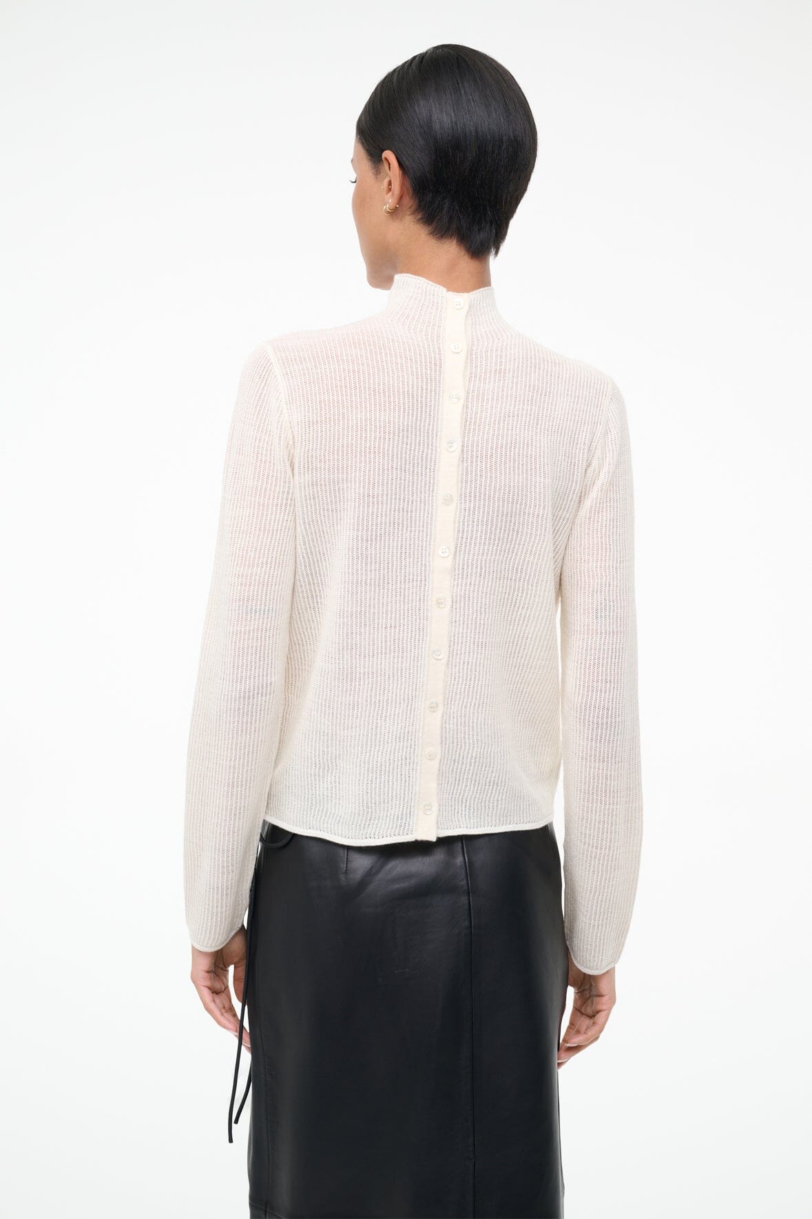 Marianne Sweater Ivory | STAUD Signature