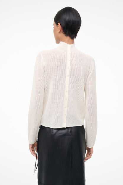 Marianne Sweater Ivory | STAUD Signature