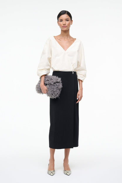 Orion Dress Ivory Black | STAUD Quality