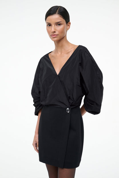 Orion Mini Dress Black | STAUD Trending