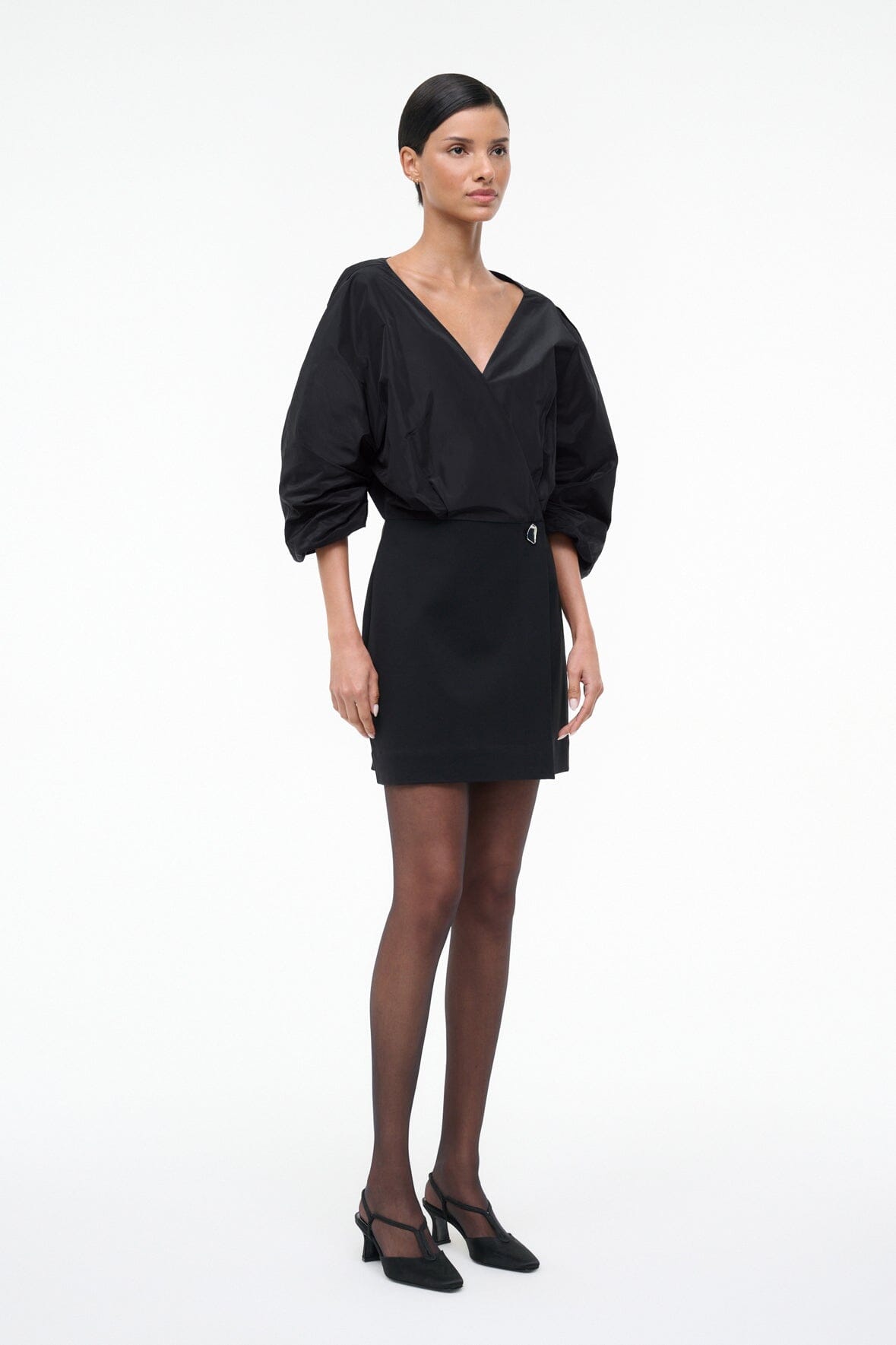 Orion Mini Dress Black | STAUD Trending