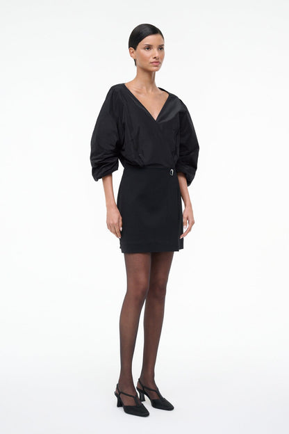 Orion Mini Dress Black | STAUD Trending
