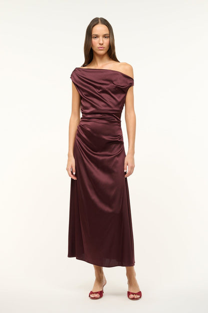 Phare Dress Merlot | STAUD Classic