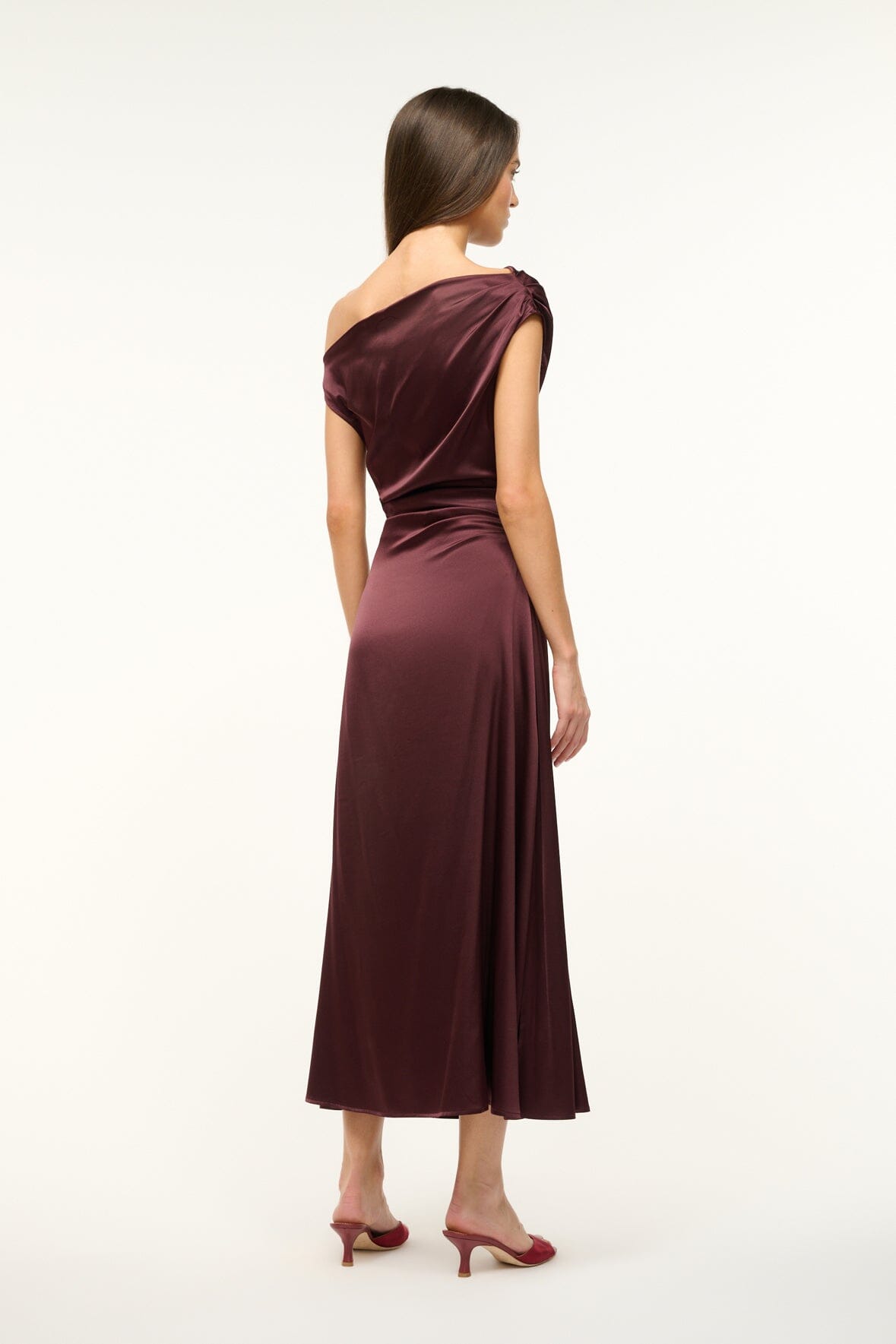 Phare Dress Merlot | STAUD Classic