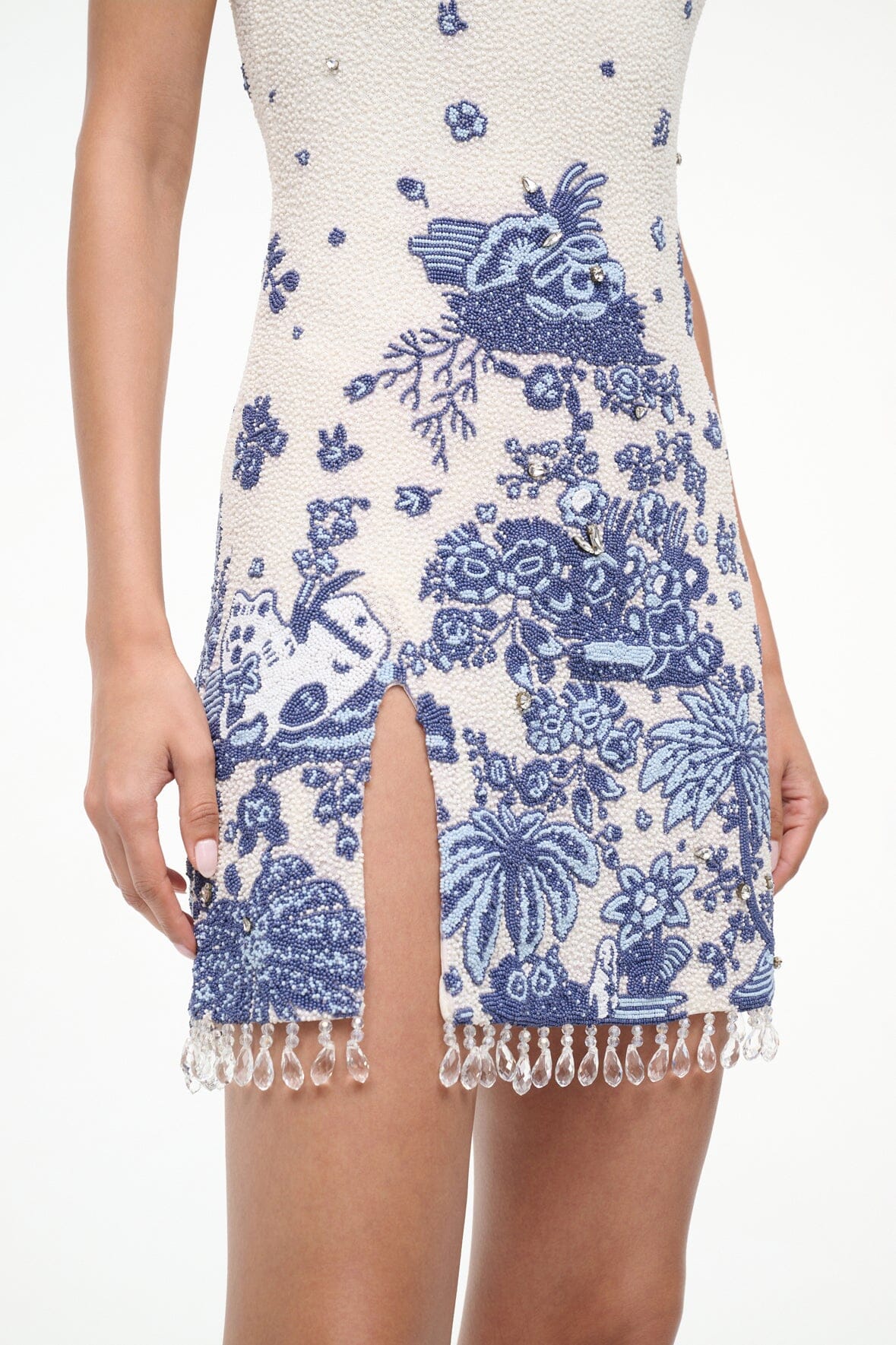 Le Sable Dress Blue Toile | STAUD Featured