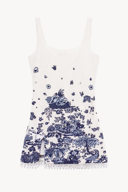 Le Sable Dress Blue Toile | STAUD Featured