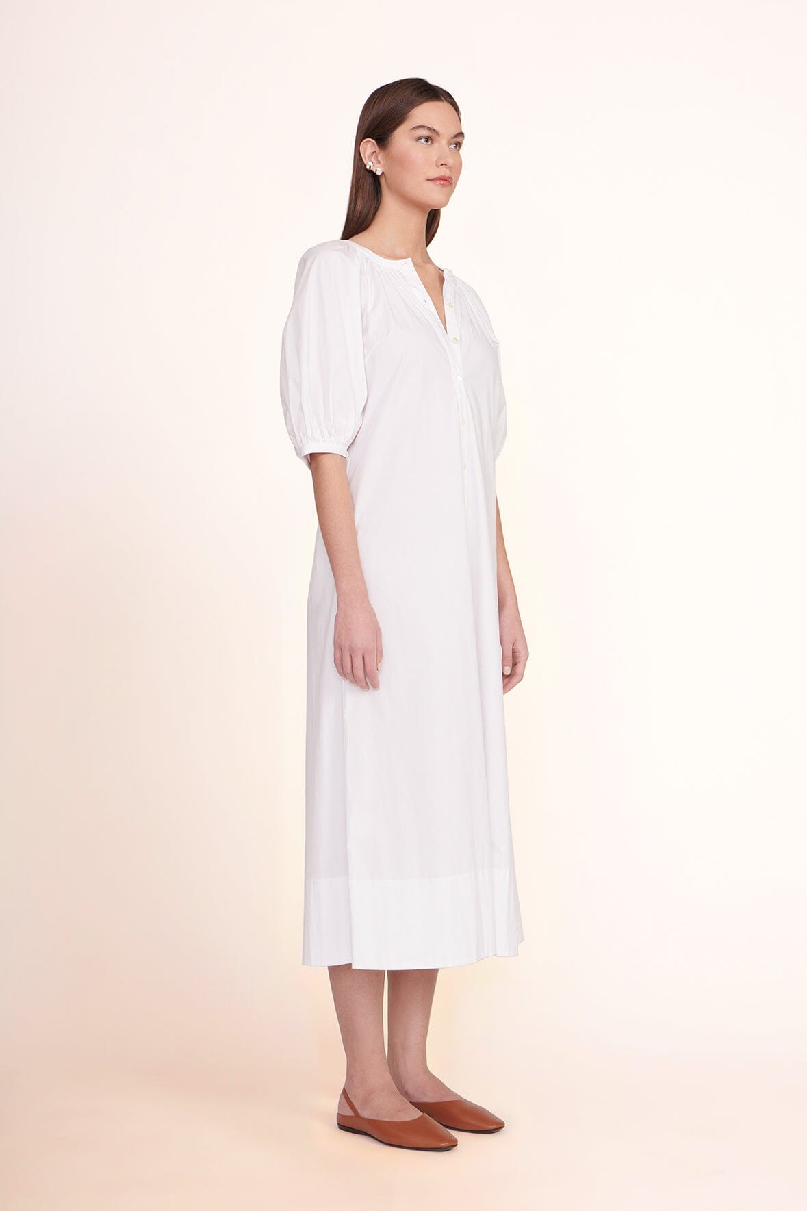 Vincent Dress - White | STAUD Great Value