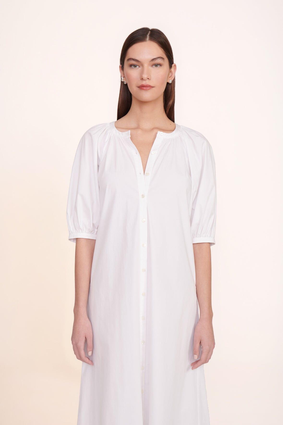 Vincent Dress - White | STAUD Great Value