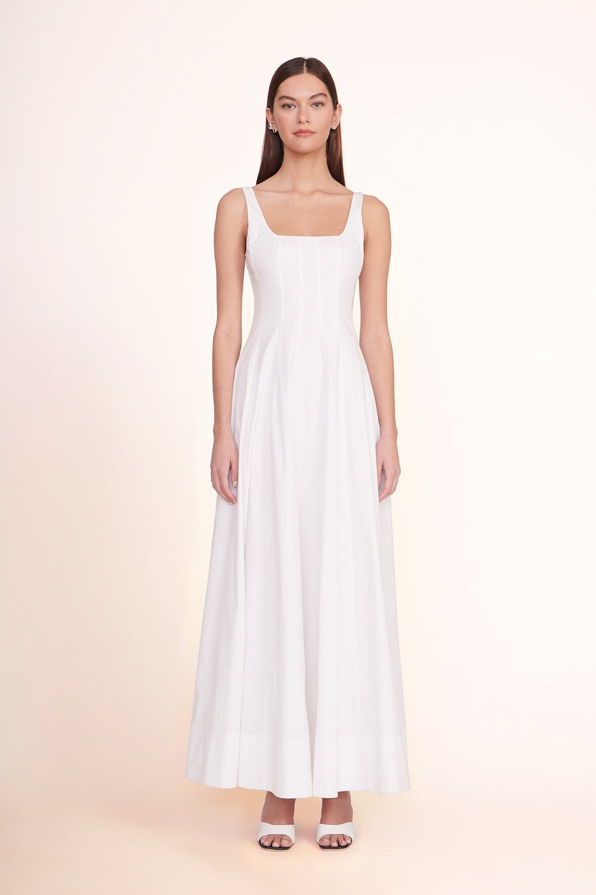 Wells Maxi Dress White | STAUD Sale