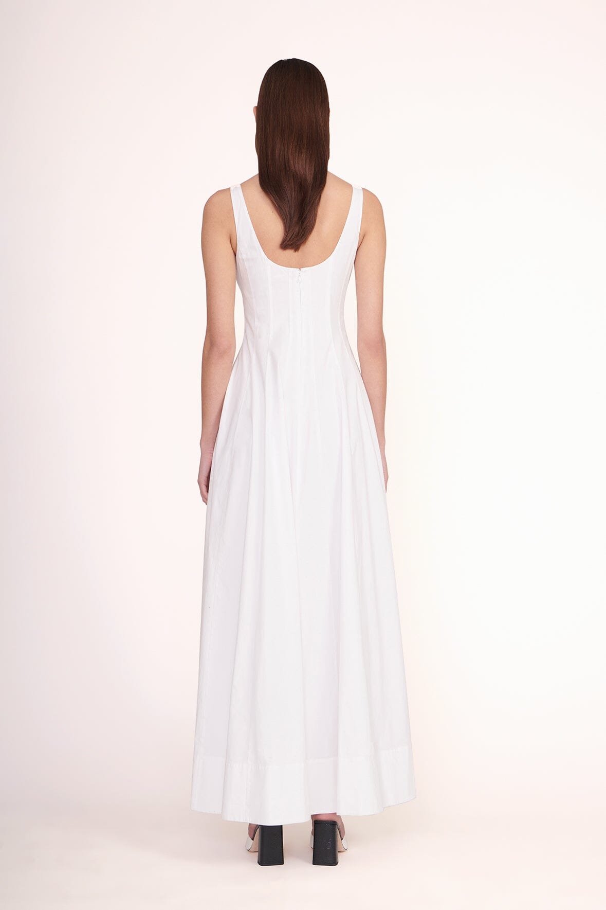 Wells Maxi Dress White | STAUD Sale