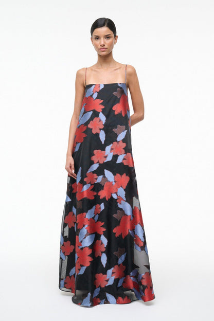 Delfina Dress Night Garden | STAUD Featured