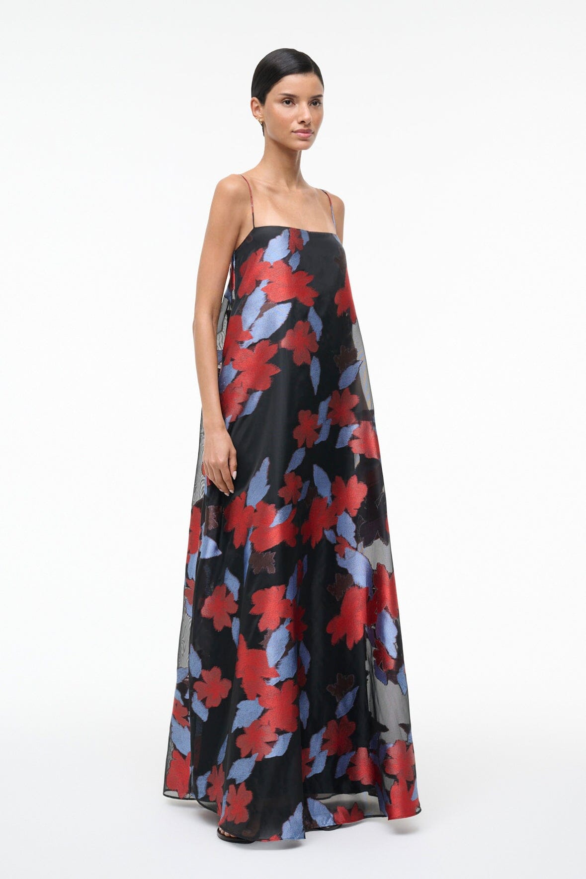 Delfina Dress Night Garden | STAUD Featured
