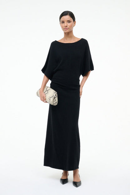 Amelie Sweater Dress Black | STAUD Featured