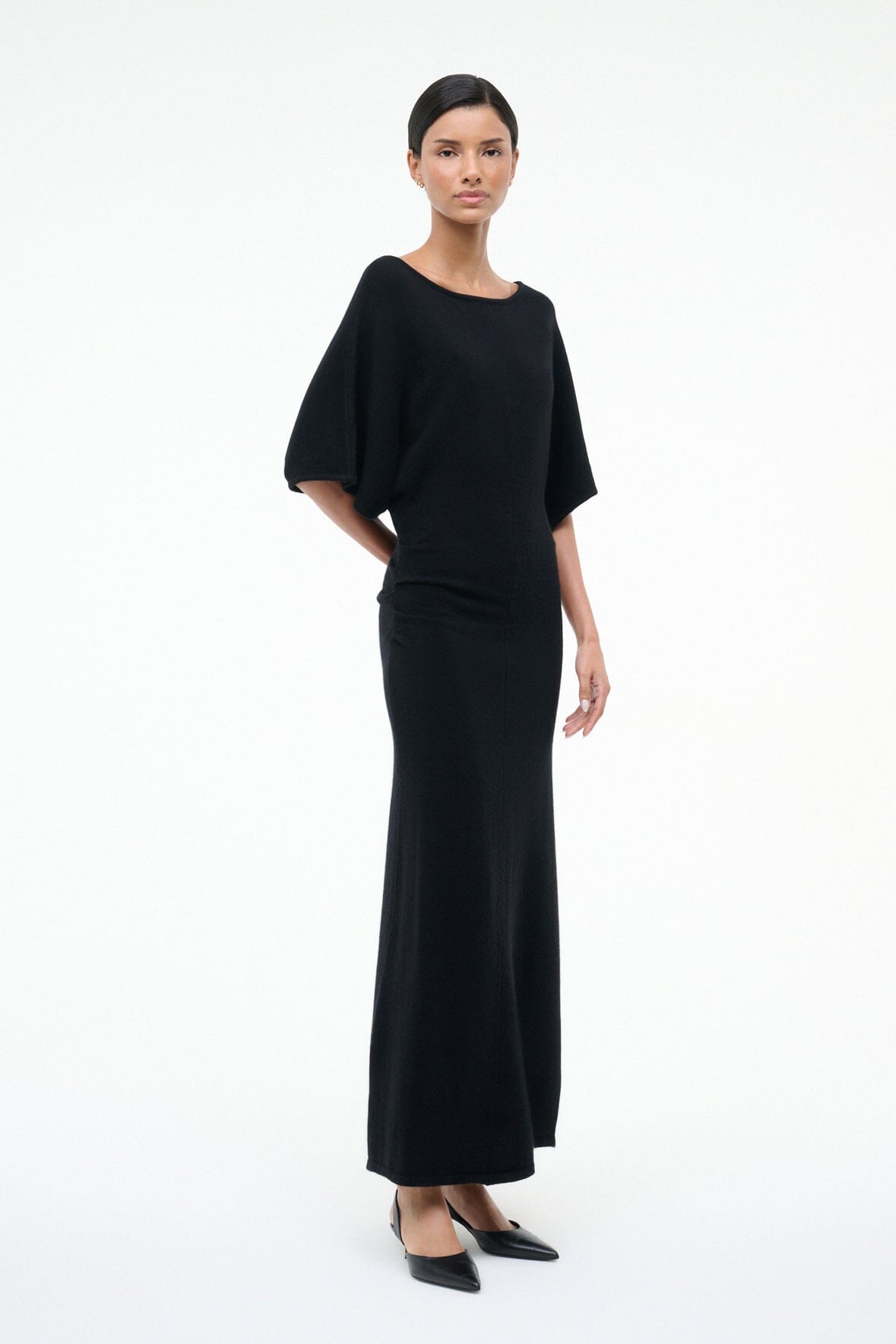 Amelie Sweater Dress Black | STAUD Featured