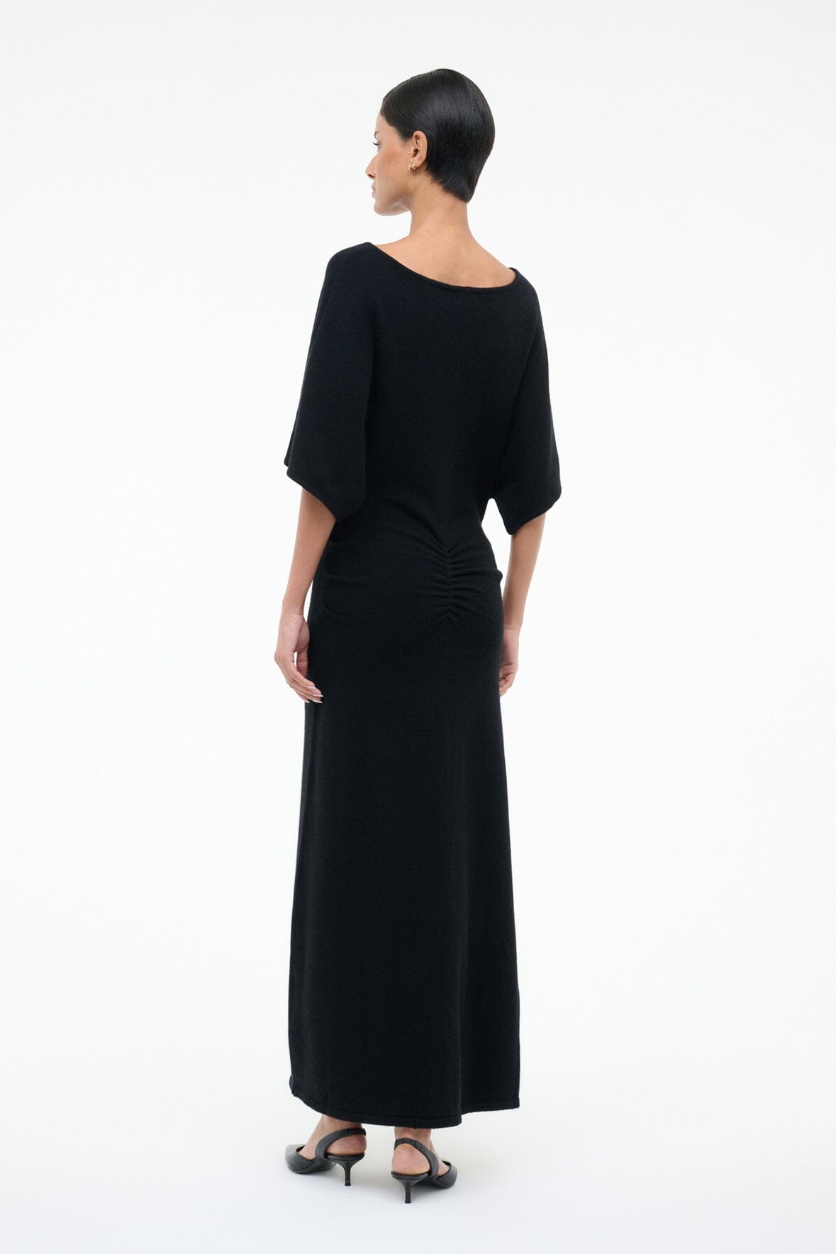 Amelie Sweater Dress Black | STAUD Featured