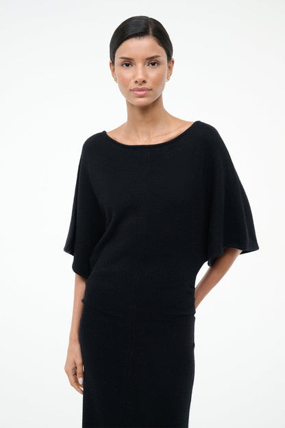 Amelie Sweater Dress Black | STAUD Featured