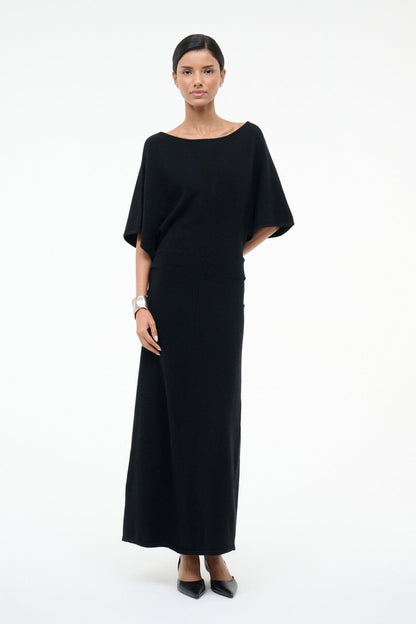Amelie Sweater Dress Black | STAUD Featured