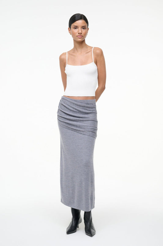 Wilma Skirt Heather Grey | STAUD Special Offer