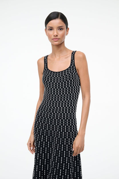 Ellison Dress Black Geo | STAUD Trending