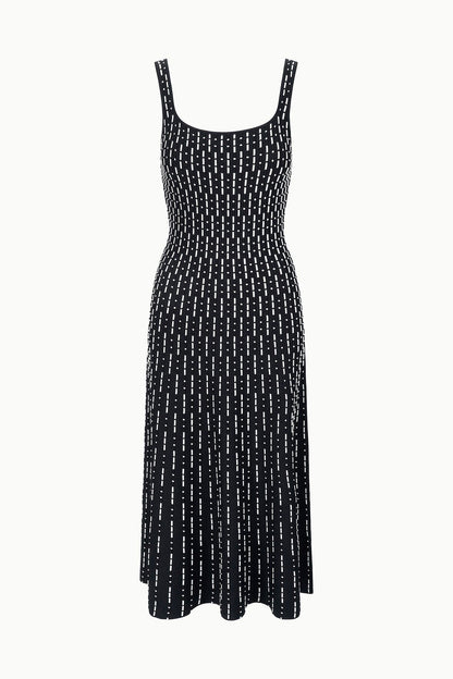 Ellison Dress Black Geo | STAUD Trending