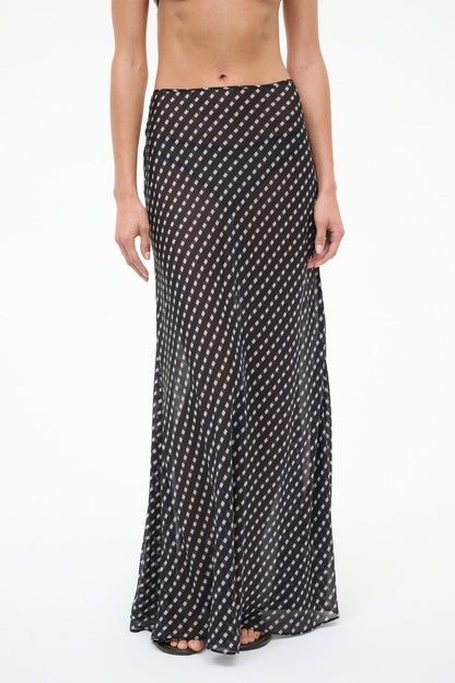 Velma Skirt Black Geo | STAUD Deals