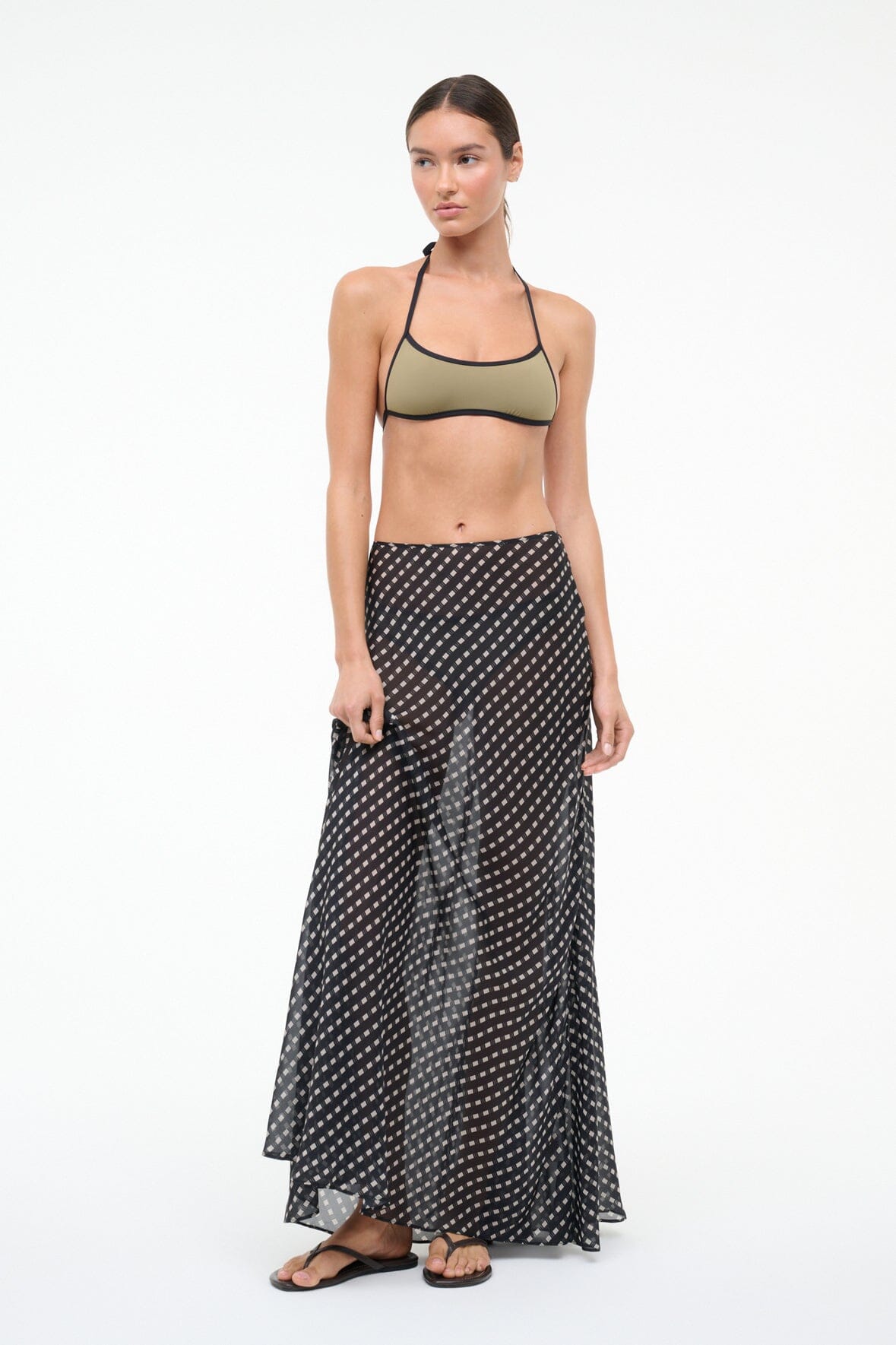 Velma Skirt Black Geo | STAUD Deals